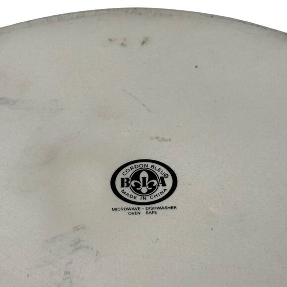 BIA Cordon Bleu Red White Ceramic Covered Casserole Dish 9” Oval Bakeware - Picture 12 of 12